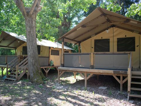Tente en toile et en bois 7 personnes - Tente Lodge - KENYA