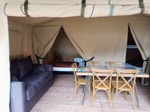 TENTE TOILE ET BOIS 6 personnes - Tente Lodge KENYA