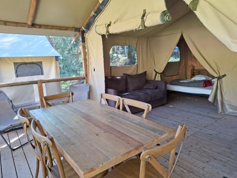 TENTE TOILE ET BOIS 7 personnes - Tente Lodge KENYA
