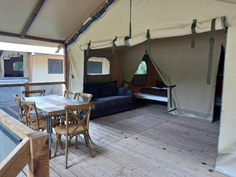 Tente en toile et en bois 7 personnes - Tente Lodge - KENYA