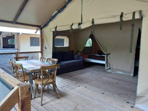 TENTE TOILE ET BOIS 6 personnes - Tente Lodge KENYA
