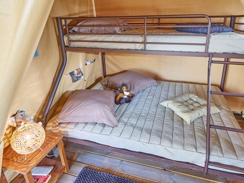 Tente en toile et en bois 5 personnes - Tente Lodge - BALI