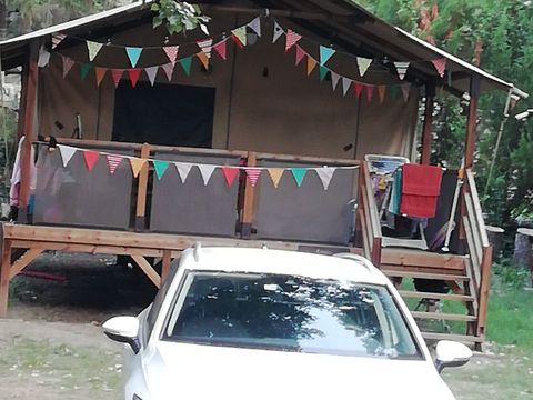 Tente en toile et en bois 5 personnes - Tente Lodge - BALI