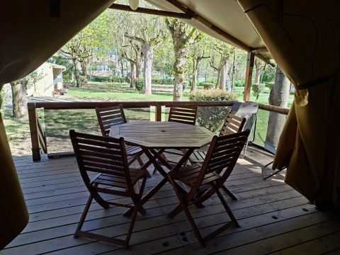 TENTE TOILE ET BOIS 5 personnes - Tente Lodge BALI