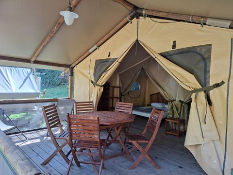 TENTE TOILE ET BOIS 5 personnes - Tente Lodge BALI