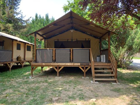 Tente en toile et en bois 5 personnes - Tente Lodge - BALI