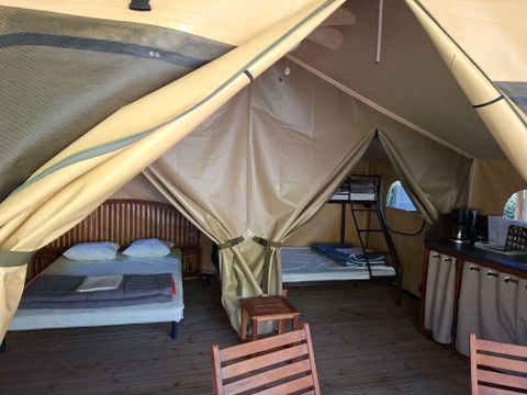 TENTE TOILE ET BOIS 5 personnes - Tente Lodge BALI