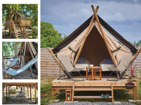 Tente en toile et en bois 2 personnes - Tente Lodge - MOOREA