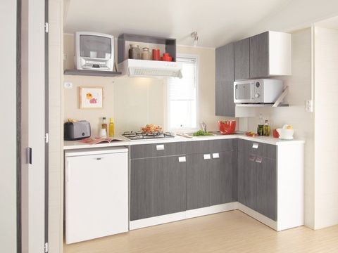 Mobilhome 4 personnes - Confort + avec climatisation pour 4 pers.