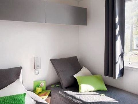 MOBILHOME 4 personnes - Confort 25m² (2 chambres) + TV + Terrasse intégrée - Arrivée Dimanche