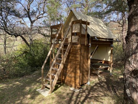 Tente en toile et en bois 2 personnes - Tente Standard "Bivouac" 5m² - 1 chambre - sans sanitaire