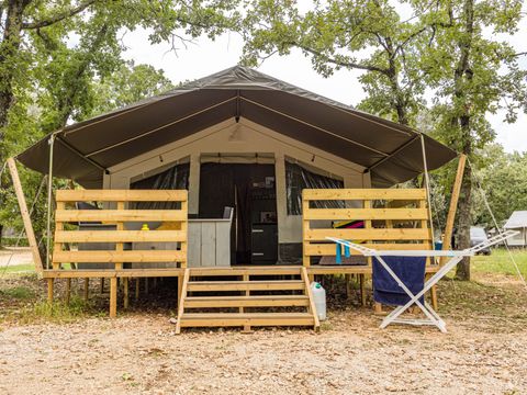 TENTE TOILE ET BOIS 5 personnes - Polari - Tente Safari de luxe