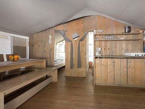 Tente en toile et en bois 5 personnes - Polari - Tente Safari de luxe