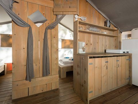 TENTE TOILE ET BOIS 5 personnes - Polari - Tente Safari de luxe