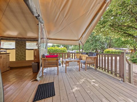 TENTE TOILE ET BOIS 5 personnes - Polari - Tente Safari Relax