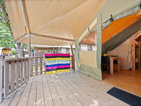 TENTE TOILE ET BOIS 5 personnes - Polari - Tente Safari Relax