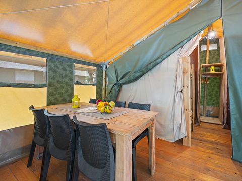 TENTE TOILE ET BOIS 5 personnes - Polari - Tente Safari Relax
