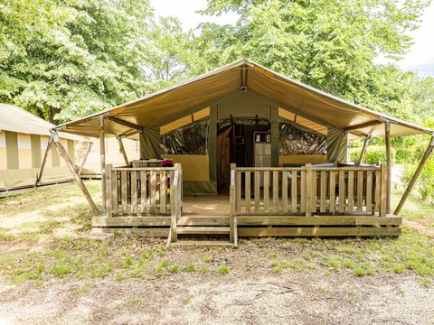 TENTE TOILE ET BOIS 5 personnes - Polari - Tente Safari Relax