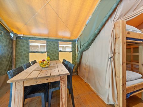 TENTE TOILE ET BOIS 5 personnes - Polari - Tente Safari Relax