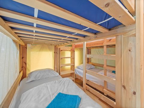 TENTE TOILE ET BOIS 5 personnes - Polari - Tente Safari Relax