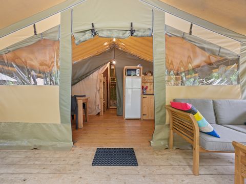 TENTE TOILE ET BOIS 5 personnes - Polari - Tente Safari Relax