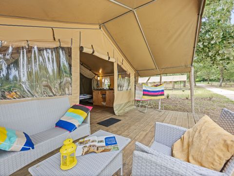 TENTE TOILE ET BOIS 5 personnes - Polari - Tente safari Harmony