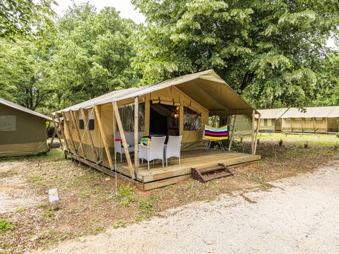TENTE TOILE ET BOIS 5 personnes - Polari - Tente safari Harmony
