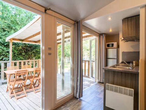 MOBILHOME 6 personnes - Cottage Levant 4 Pièces 6 Personnes Climatisé + TV