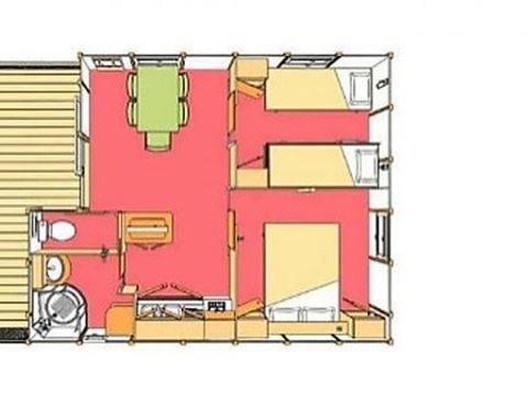 BUNGALOW 4 personnes - Bungalow Confort 2 chambres 4 pers