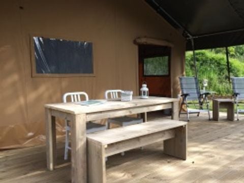 Tente en toile et en bois 4 personnes - Safaritent sans sanitaire