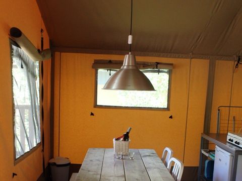 Tente en toile et en bois 4 personnes - Safaritent sans sanitaire