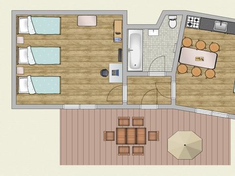 Appartement 7 personnes - Appartement | Appartement | 2 Ch. | 5/7 Pers. | TV