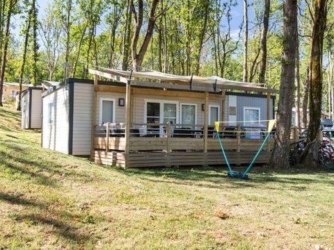 MOBILHOME 8 personnes - Premium | 3 Ch. | 6/8 Pers. | Terrasse surélevée | Clim.