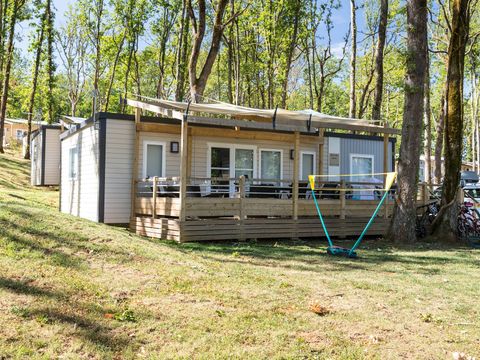 Mobilhome 8 personnes - Premium | 3 Ch. | 6/8 Pers. | Terrasse surélevée | Clim.