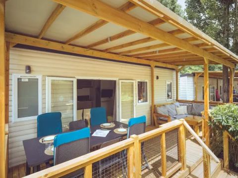 Mobilhome 6 personnes - Premium 3 chambres 2 salles de bain Lounge