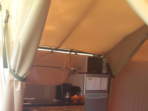 TENTE TOILE ET BOIS 5 personnes - VICTORIA LODGE - sans sanitaires 20 m²