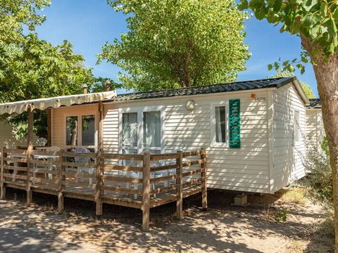 Bungalow 6 personnes - Mobil-home | Comfort | 3 Ch. | 6 Pers. | Terrasse surélevée | Clim.