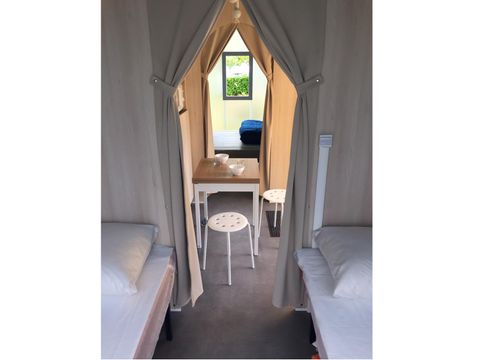 Tente en toile et en bois 4 personnes - C- Coco Lodge - 2 chambres 16m²