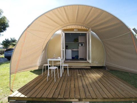 Tente en toile et en bois 4 personnes - C- Coco Lodge - 2 chambres 16m²