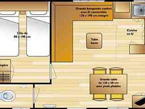 MOBILHOME 6 personnes - 4/6 personnes