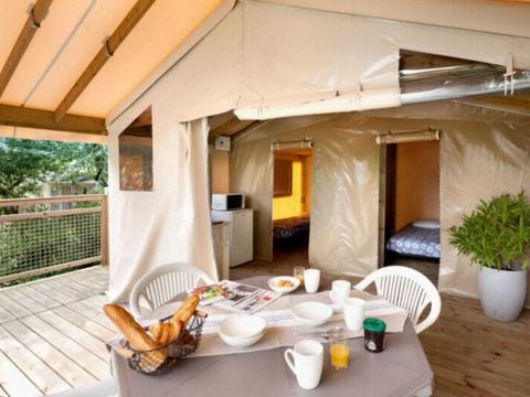 LODGE 5 personnes - Lodge Confort 2 chambres 4/5 pers Non Sanitarisé (4 adultes max + 1 enfant)