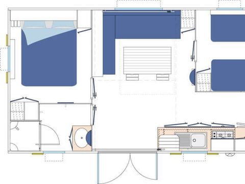 Mobilhome 4 personnes - MH Eco - 2 chambres