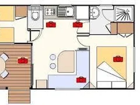 MOBILHOME 5 personnes - HIRONDELLE
