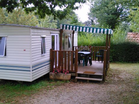 Mobilhome 4 personnes - Mobil-Home Fauvette 26m², 2 Adultes + 2 Enfants , Terrasse couverte