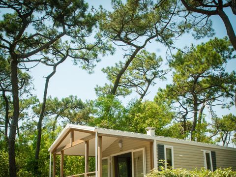 MOBILHOME 4 personnes - ECO Mobil home 2ch. LUDISIA (de + 10 ans) 24 m² + Terrasse semi-couverte 4 pers