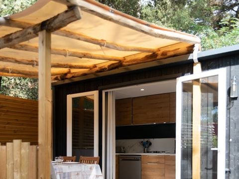 MOBILHOME 4 personnes - PREMIUM Mobil home 2ch. GALET (2023) 31m² + Terrasse semi-couverte 4 pers