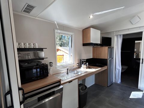MOBILHOME 4 personnes - CONFORT Mobil home PMR 2ch. CATLEYA 35m² + Terrasse semi couverte