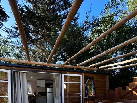 MOBILHOME 4 personnes - CONFORT Mobil home PMR 2ch. CATLEYA 35m² + Terrasse semi couverte