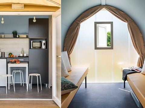 HÉBERGEMENT INSOLITE 4 personnes - Coco sweet- Kon Tiki - 2 chambres - 16m² 4 pers