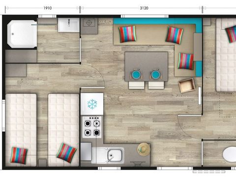 Mobilhome 4 personnes - MOANA